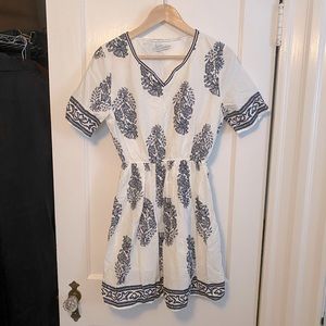 Goodnight Macaroon Navy/White Dress - S